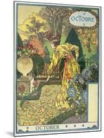 October-Eugene Grasset-Mounted Giclee Print