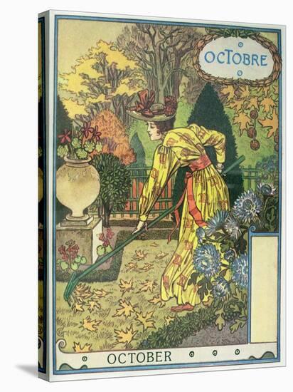 October-Eugene Grasset-Stretched Canvas