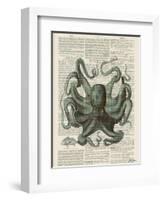 Octopus 1-Tina Carlson-Framed Art Print