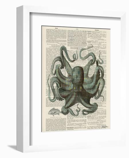 Octopus 1-Tina Carlson-Framed Art Print