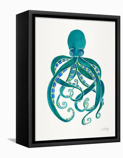 Octopus 2-Cat Coquillette-Framed Stretched Canvas