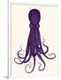 Octopus 8, Purple-Fab Funky-Framed Art Print