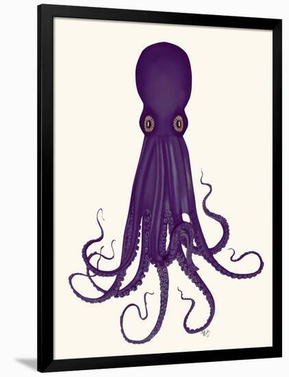 Octopus 8, Purple-Fab Funky-Framed Art Print