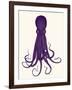 Octopus 8, Purple-Fab Funky-Framed Art Print