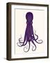 Octopus 8, Purple-Fab Funky-Framed Art Print