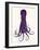 Octopus 8, Purple-Fab Funky-Framed Art Print