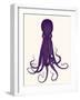 Octopus 8, Purple-Fab Funky-Framed Art Print