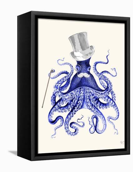 Octopus About Town-Fab Funky-Framed Stretched Canvas