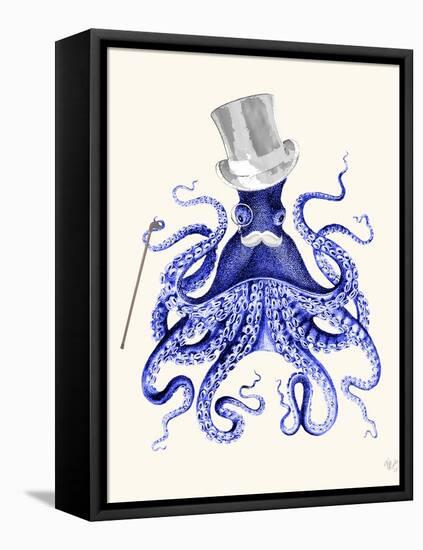 Octopus About Town-Fab Funky-Framed Stretched Canvas