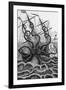 Octopus Attacking a Ship-Middle Temple Library-Framed Photographic Print