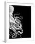 Octopus Black and White b-Fab Funky-Framed Art Print