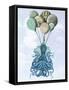 Octopus Cage and Balloons-Fab Funky-Framed Stretched Canvas