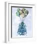 Octopus Cage and Balloons-Fab Funky-Framed Art Print