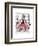 Octopus Fabulous French Chef-Fab Funky-Framed Art Print