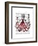 Octopus Fabulous French Chef-Fab Funky-Framed Art Print