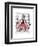 Octopus Fabulous French Chef-Fab Funky-Framed Art Print