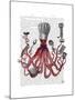 Octopus Fabulous French Chef-Fab Funky-Mounted Art Print