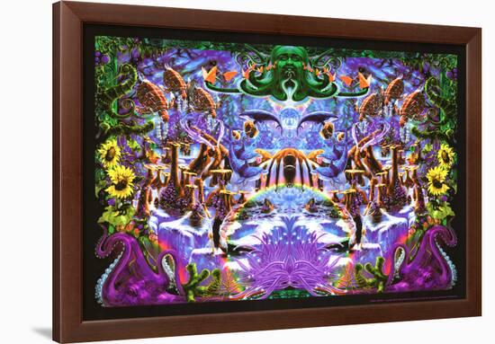 Octopus Garden-Richard Biffle-Framed Blacklight Poster