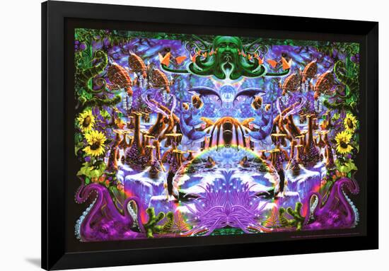 Octopus Garden-Richard Biffle-Framed Blacklight Poster