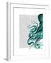 Octopus Green Half-Fab Funky-Framed Art Print