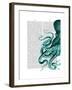 Octopus Green Half-Fab Funky-Framed Art Print