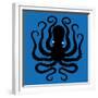 Octopus Icon-Complot-Framed Premium Giclee Print