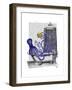 Octopus in Bath-Fab Funky-Framed Art Print