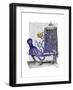 Octopus in Bath-Fab Funky-Framed Art Print