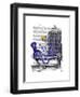 Octopus in Bath-Fab Funky-Framed Art Print