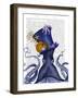 Octopus Nautical Hat-Fab Funky-Framed Art Print