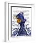 Octopus Nautical Hat-Fab Funky-Framed Art Print