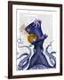 Octopus Nautical Hat-Fab Funky-Framed Art Print