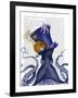 Octopus Nautical Hat-Fab Funky-Framed Art Print