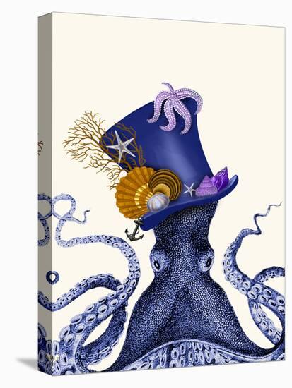 Octopus Nautical Hat-Fab Funky-Stretched Canvas