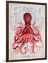 Octopus Prohibition Octopus On White-Fab Funky-Framed Art Print