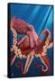 Octopus - Red-Lantern Press-Framed Stretched Canvas