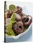 Octopus Salad with Celery-null-Stretched Canvas