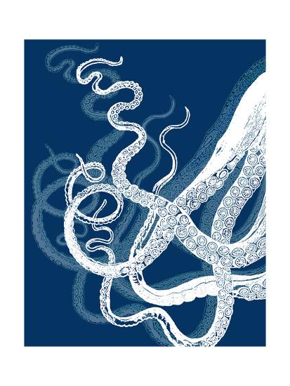 'Octopus Tentacles Blue And White' Prints - Fab Funky | AllPosters.com