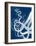 Octopus Tentacles Blue And White-Fab Funky-Framed Art Print