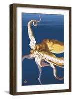 Octopus-Lantern Press-Framed Art Print