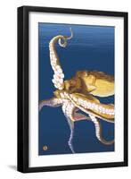 Octopus-Lantern Press-Framed Art Print