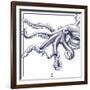 Octopus-The Saturday Evening Post-Framed Giclee Print