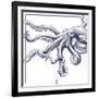 Octopus-The Saturday Evening Post-Framed Giclee Print