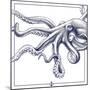 Octopus-The Saturday Evening Post-Mounted Premium Giclee Print