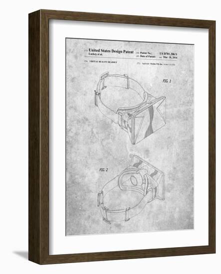 Oculus Rift Patent-Cole Borders-Framed Art Print