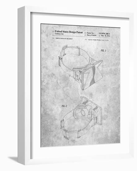 Oculus Rift Patent-Cole Borders-Framed Art Print