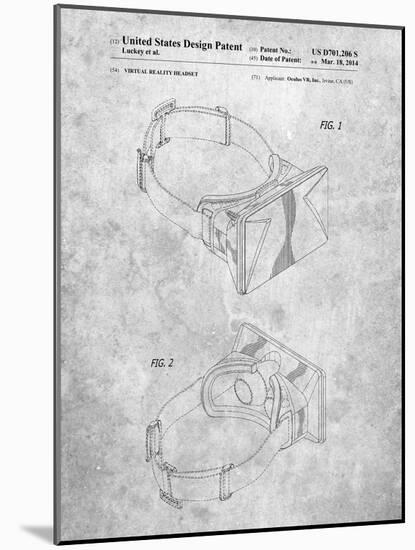 Oculus Rift Patent-Cole Borders-Mounted Art Print