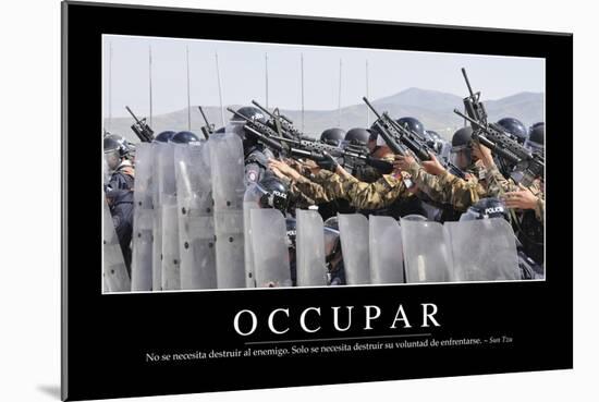 Ocupación. Cita Inspiradora Y Póster Motivacional-null-Mounted Photographic Print
