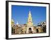 Od Town City Wall and Puerto Del Reloj, UNESCO World Heritage Site, Cartagena, Colombia-Christian Kober-Framed Photographic Print