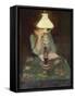 Oda with lamp-Christian Krohg-Framed Stretched Canvas